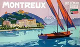 Monogram Ap, Montreux (Grand Hôtel Excelsior & Bon-Port), poster