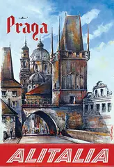 Amleto Fiore, Alitalia Praga, poster