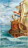 Joop van Heusden, KLM Une Belle Tradition (Flying Dutchman, Super Constellation), 1955, poster