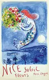 Nice Soleil Fleurs by Marc Chagall, 1962, poster, sold Feb 2020