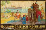 Edgard Toussaint van Hove, Holland Britisch Indien Linie, poster