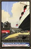 Albert Sébille, French Line Cie. Gle. Transatlantique Paris-Havre-New York, poster