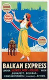Edgard Toussaint van Hove, Balkan Express London-Harwich-Hoek v. Holland-Wien-Stambul (Konstantinopel), poster