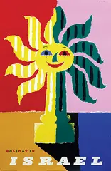 Holidays in Israel by Abram Games, 1956, poster, sold Feb 2020