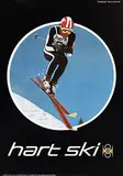 Marvin Newman, hart ski (on photo: Roger Staub Olympic medalist), poster