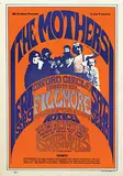 John H. Myers, Bill Graham presents The Mothers Oxford Circle, Fillmore Aud., 1966, poster