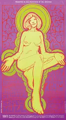 Wes Wilson, Bill Graham presents a.o. Chambers Brothers, Sandy Bill, Fillmore Aud., 1967, poster