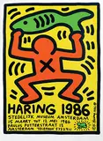 Stedelijk Museum Amsterdam Haring by Keith Haring, 1986, poster, sold Feb 2020