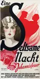 Atl. Ledl u. Schmidt, Movie: Lee Parry, Franz Lederer a.o. in "Eine Seltsame Nacht", 1928, poster