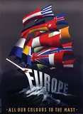 Reyn Dirksen, Europe All our colours to the mast, 1950, poster