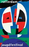 Dick Elffers, jeugdfestival rotterdam, 1963, poster