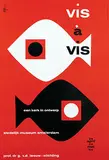 Dick Elffers, stedelijk museum vis à vis, 1964, poster