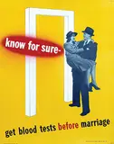 Leonard Karsakov, know for sure-get blood tests before marriage, 1941, poster