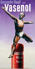 Herbert Bayer, Gesunde Haut mit Vasenol, 1935, poster