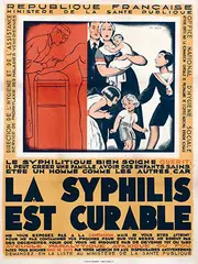 Léo Fontan, La Syphilis est Curable, poster