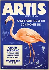 Meinecke, Artis Amsterdam oase van rust en schoonheid, 1941, poster