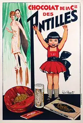 C. Vaillant, Chocolat des Antilles, poster