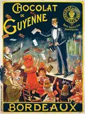 Franc Malzac, Chocolat de Guyenne Bordeaux, poster