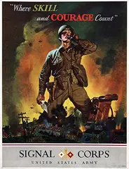 Jes W. Schlaikjer, United States Army Signal Corps, 1942, poster