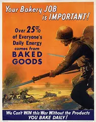 Harold Cressingham, Your Bakery Job is Important!, 1942, poster