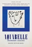 Galerie Beyeler Basel Henri Matisse Aquarelle by Henri Matisse, 1969, poster, sold Feb 2020