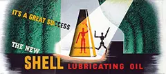 Edward McKnight Kauffer, Shell lubricating oil, 1937, poster