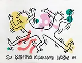 Galerie Daniel Templon, Paris, Keith Haring 1986 by Keith Haring, 1988, poster, sold Feb 2020