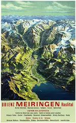 Max Bieder, Meiringen Haslital Berner Oberland, poster