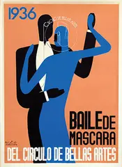 Antonio van Baumberghen Moliné, Baile de Mascara del Circulo de Bellas Artes, poster