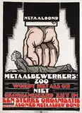 Albert P. Hahn jr., Metaalbond Metaalwerkers in Alg. Ned. Metaalbew. Bond, 1920, poster