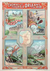 F. Hugo d' Alési, Chemins de fer Francais d'Orléans, 1902, poster