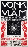 Huib M. Luns, Int. Tentoonstelling Vonk en Vlam Electriciteit en Gas 's-Hertogenbosch, 1921, poster