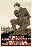 Albert P. Hahn jr., Bedienden! Verbreekt uw banden!!, poster