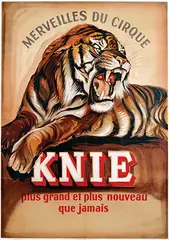 Merveilles du Cirque Knie by Eugène Fauquex, 1953, poster, sold Feb 2020