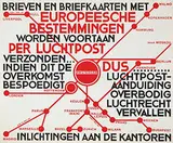 Nicolaas P. de Koo, Brieven en Briefkaarten met Europeesche Bestemmingen per Luchtpost