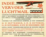 Anton van der Valk, Indië vervoer Luchtmail, 1929, poster