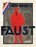 Falk Bierman, Ned. Opera Faust, 1916, poster