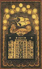 Roelf Gerbrands, Calendar Dec 1923, 1922, poster