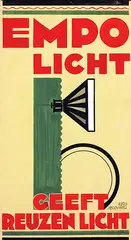 Johannes Brouwer, Empo Licht geeft Reuzenlicht, 1929, poster