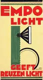 Johannes Brouwer, Empo Licht geeft Reuzenlicht, 1929, poster