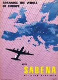 C. Pub & Dohet, Sabena naar Belgisch Congo en Zuid Afrika, 1950, poster
