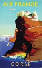 Air France Corse by Raoul Éric Castel, 1952, poster, sold Jun 2019