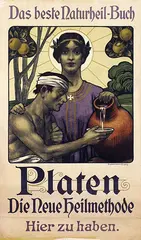 A. Warnemünde, Das beste Naturheil-Buch Platen, poster