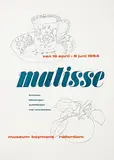 Benno Wissing, museum boymans rotterdam matisse, 1954, poster