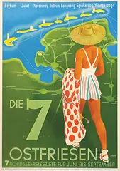R. Stehr, Die 7 Ostfriesen Nordsee, poster