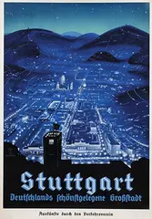 Stuttgart by August F. Gumbart, poster, sold Jun 2019