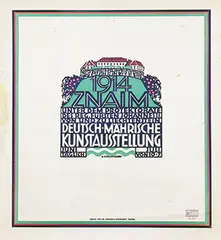 Victor Schufinsky, Deutsch-Mährische Kunstausstellung Znaim, 1914, poster