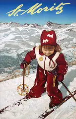 Andreas Pedrett, St. Moritz, 1950, poster