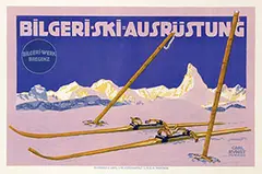 Carl Kunst, Bilgeri-Ski-Ausrustung-Bregenz, poster