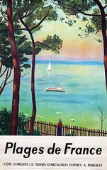 Albert Marquet, Plages de France Côte d'Argent Bassin d'Arcachon, poster